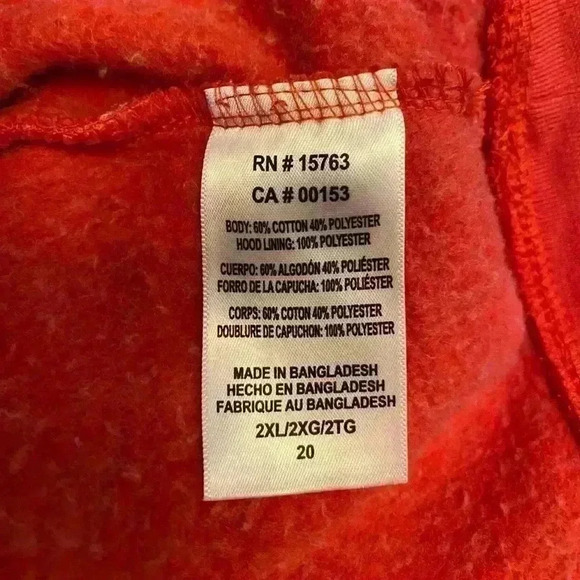 Georiga Bulldogs Women’s Pro Edge hooded sweatshirt size 2XL color Red - Picture 6 of 6